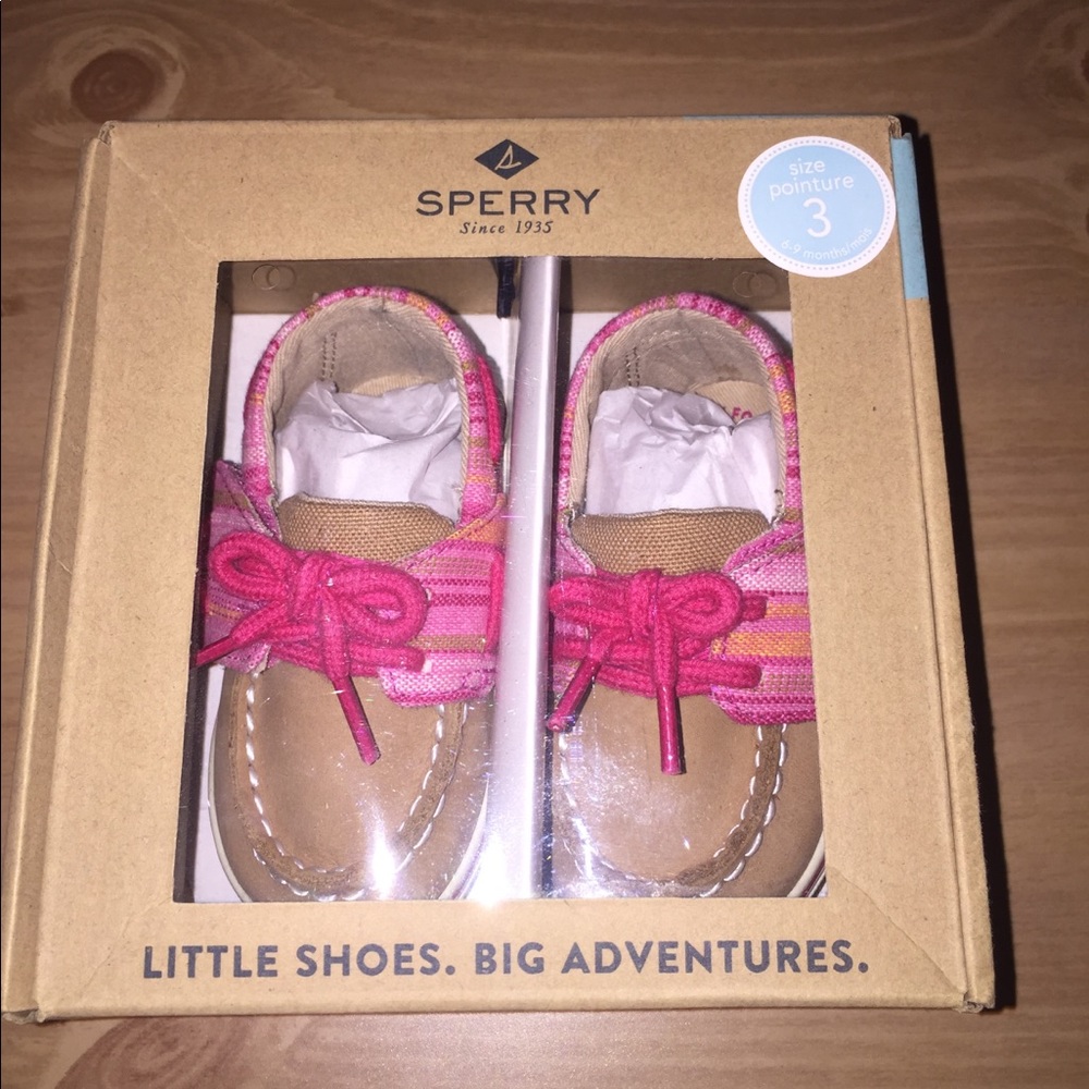 Kids Pink Sperry Boat Shoes 🚣🏾 💕 - Picture 3 of 6